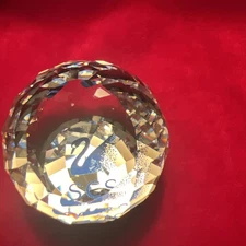 Swarovski Crystal SCS Blue swan paperweight Vintage Mint Condition No Box