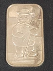 Snowman 1996 Silver  Bar 1oz  .999 Fine Silver