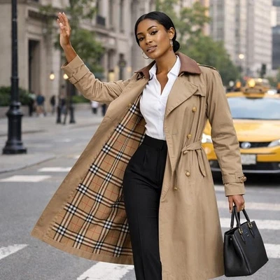 Vintage Burberry Trench Coat In Women's Coats & Jackets for sale