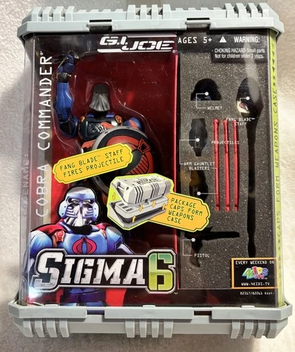 GI Joe Sigma 6 Cobra Commander Action Figure NEW Vintage 2005 Six Hasbro