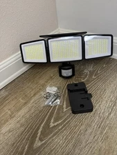 2 Pack LED Motion Sensor Solar Lights ,Outdoor IP54 Waterproof Security Lamp