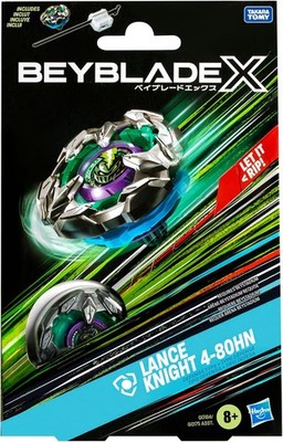 Beyblade X Lance Knight Defense Type Right-Spinning Top with Launcher