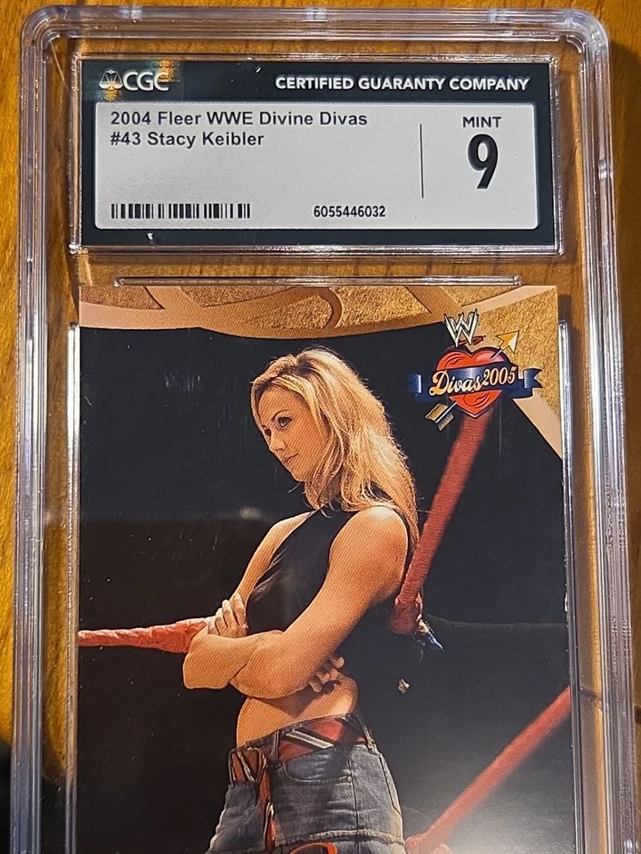 2004 Fleer WWE Divas Stacy Keibler #43 CGC 9 Wrestling Rookie Card WWF NXT  - Image 3 of 4