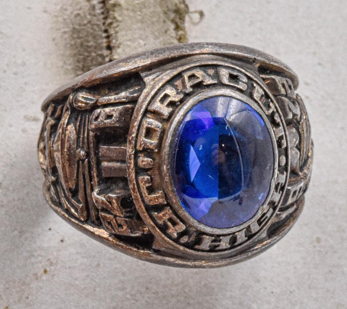 Authentic 1972 Sterling Silver DRACUT High School Class Ring