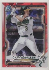 2021 Bowman Sapphire Edition Chrome Prospects Red Refractor /15 Nick Allen fo7