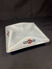 POSACENERE SVUOTATASCHE CERAMICA MARTINI ANNI 60 GRANDE 21 X 21 CM GRIGIO BLU