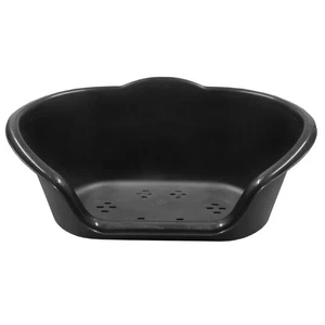 Black Plastic Dog Cat Pet Bed Heavy Duty Dog Bed Made in the UK Medium Size