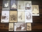 Antique CDV Cabinet Photo Lot Children w/ Toys