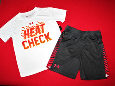 BOYS UNDER ARMOUR HEAT-GEAR SIZE 6...SHORTS  TOP...DRI-FIT/COOL  DRY...NEW/TAG