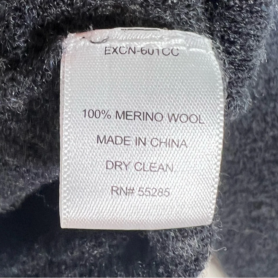Express Gris Carbón Marino Lana Recortada Suéter Niñas Talla XL B186 Foto 4 de 4