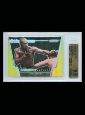 Jon Jones 2021 Panini Prizm UFC Knockout Artists Gold/10 BGS 9.5. 1 ST EDITION !