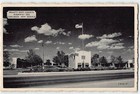 BEAUTY REST COURTS Carlsbad, NM Roadside 1940s Vaughn Shell Gas Station Postcard — photo 1
