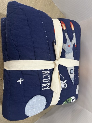 Pottery Barn Kids Solar System Quilt Twin imperfect