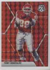 2020 Panini Mosaic Choice Red Fusion Prizm 44/80 Tony Gonzalez #2 HOF 1u6