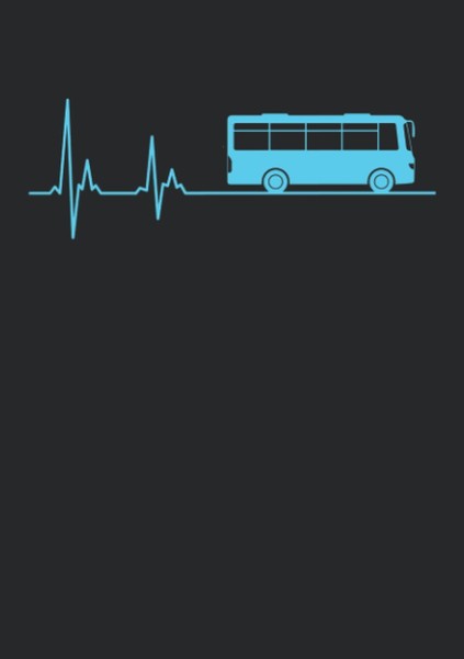 Notizbuch A5 Dotted: Busfahrer Herzschlag Design 120-image