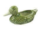 Vintage Haeger USA #389 Green Duck Pottery Planter 12” Long 1950's-1960's