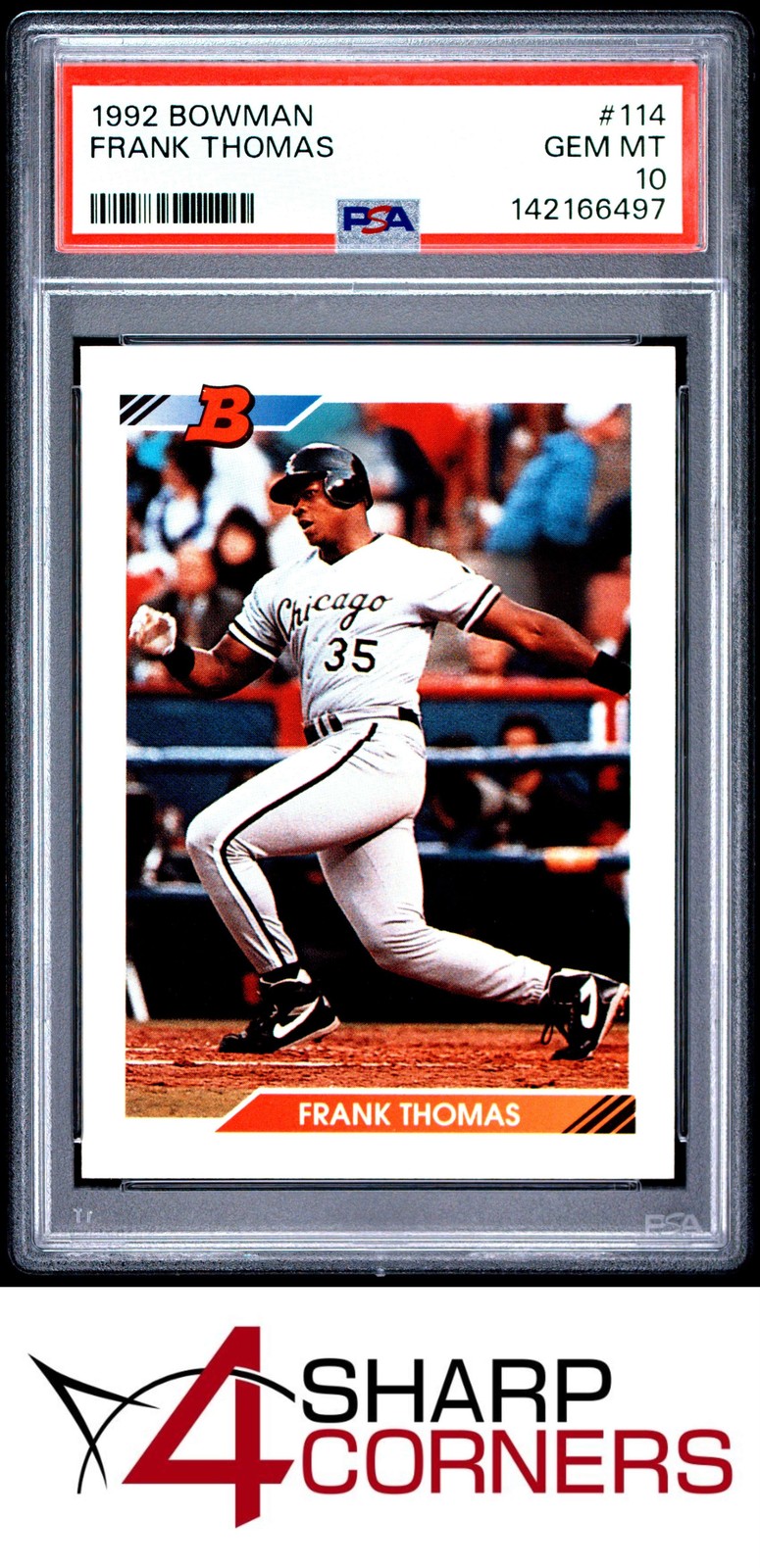 1992 BOWMAN #114 FRANK THOMAS WHITE SOX HOF PSA 10