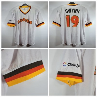 RARE Tony Gwynn 1984 San Diego Padres Retro Jersey Shirt Click Up Cotopaxi XL
