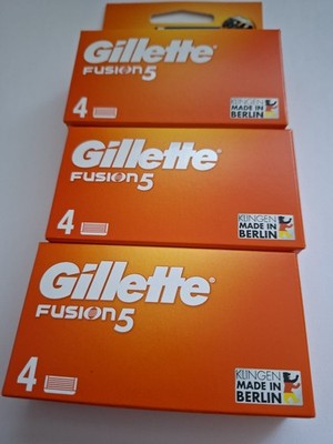 Original Gillette Fusion 5*3 x 4 Ersatzklingen*NEU/OVP*