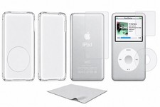 Crystal Hard Shell Case  Full Screen Protector for iPod Classic 6th  7th Gen