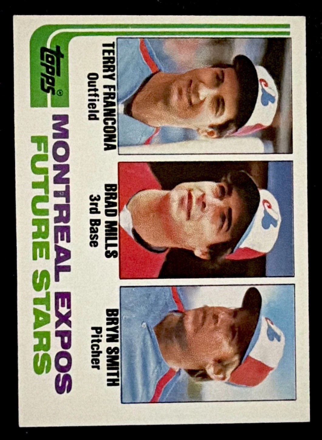 1982 Topps - Future Stars Terry Francona, Bryn Smith, Brad Mills #118 (RC)