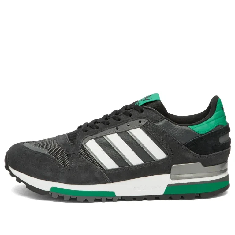 adidas Originals ZX 600 Trainers in Carbon, White and Green Shoes