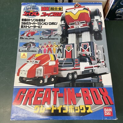 Bandai 1990 DX Chogokin sentai Five Robo Great In Box Robot Megazord