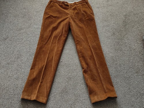 Pantalones pana para hombre HILTL de ajuste relajado en bronceado. W36 L33 | eBay