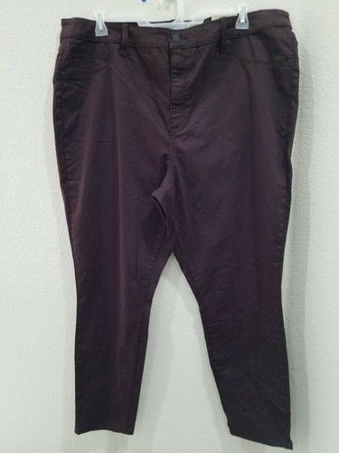 UNIVERSAL THREAD Plum High Rise Fitted Pants Smooths & Sculpts PLUS Size 24W*NWT