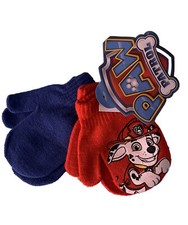 Paw Patrol Kids Winter Red Blue Mittens Set Of 2 Pairs Boy Nickelodeon
