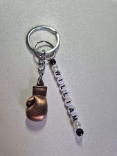 Personalised metal boxing Glove Keyring Keychain Gifts for him stocking fillers