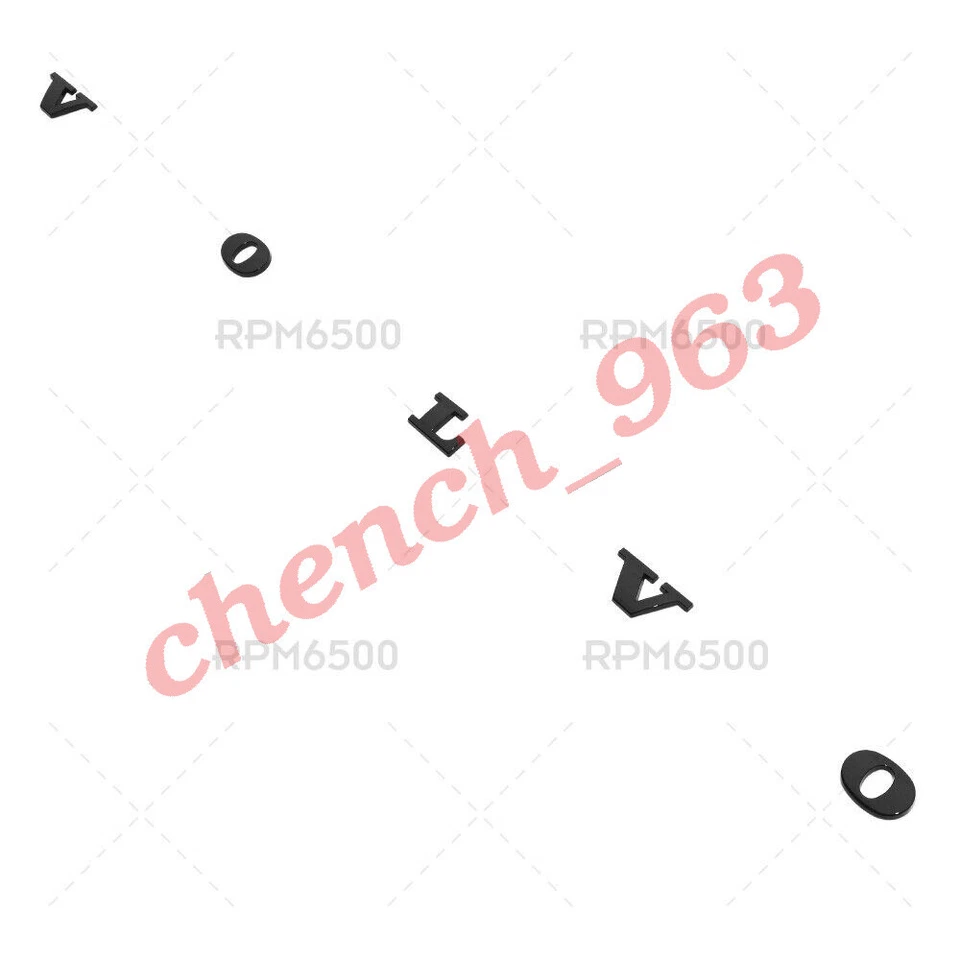 For Volvo Rear Trunk Lid Letter Logo Badge Nameplate Emblem Sport Gloss Black - Image 2 of 3