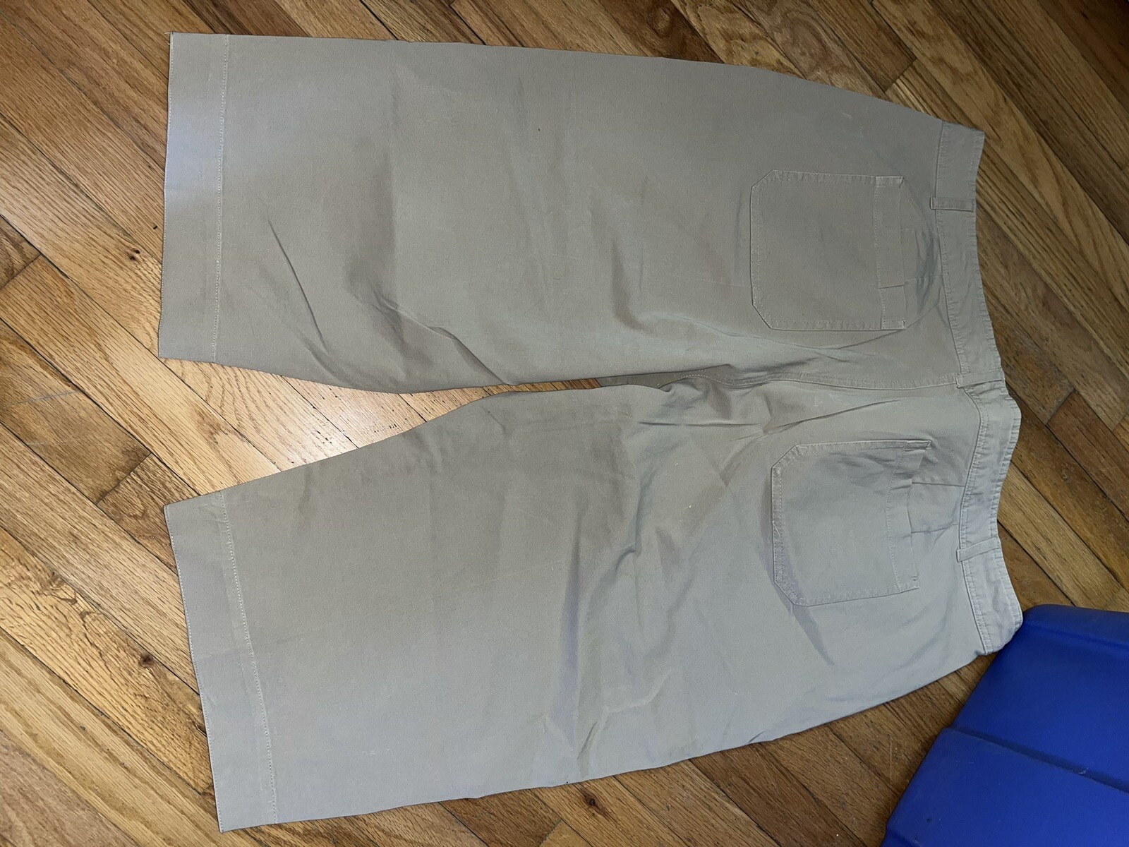 Womens Basic Edition Tan Capris Front & Back pock… - image 2