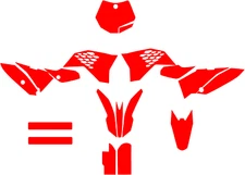 KTM SX 65 2009 2010 2011 2012 2014 2015  plantilla vectorial a escala real 1.1