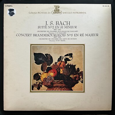 Bach, Suite No. 2 In B Minor, Brandenburg Concert No. 5 in D Major, Vinyl LP VG+