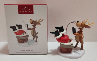 Hallmark Keepsake Christmas Ornament Vixen Goes Viral Reindeer Santa 2024 New