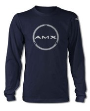 1970 Amc Amx Quarter Panel Circle Emblem T-shirt - Long Sleeves - Emblem