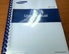 SAMSUNG GALAXY TAB S 8.4 - 4G SM-T705 PRINTED INSTRUCTION MANUAL 225 PAGES A5