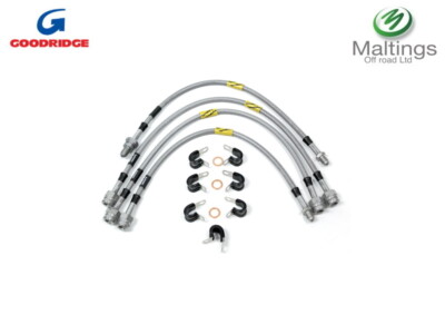 GOODRICH EXTENDED BRAKE HOSES TF644GD FITS DEFENDER 04- +  ABS TF644GD 