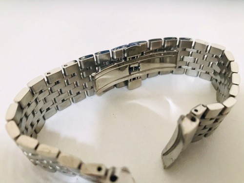 20mm Longines stainless bracelet fishbone watch band - Picture 2 of 5