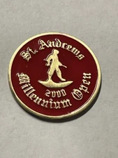 2000 Millennium Open Championship 1" Coin Style Golf Marker - Tiger Woods Wins!