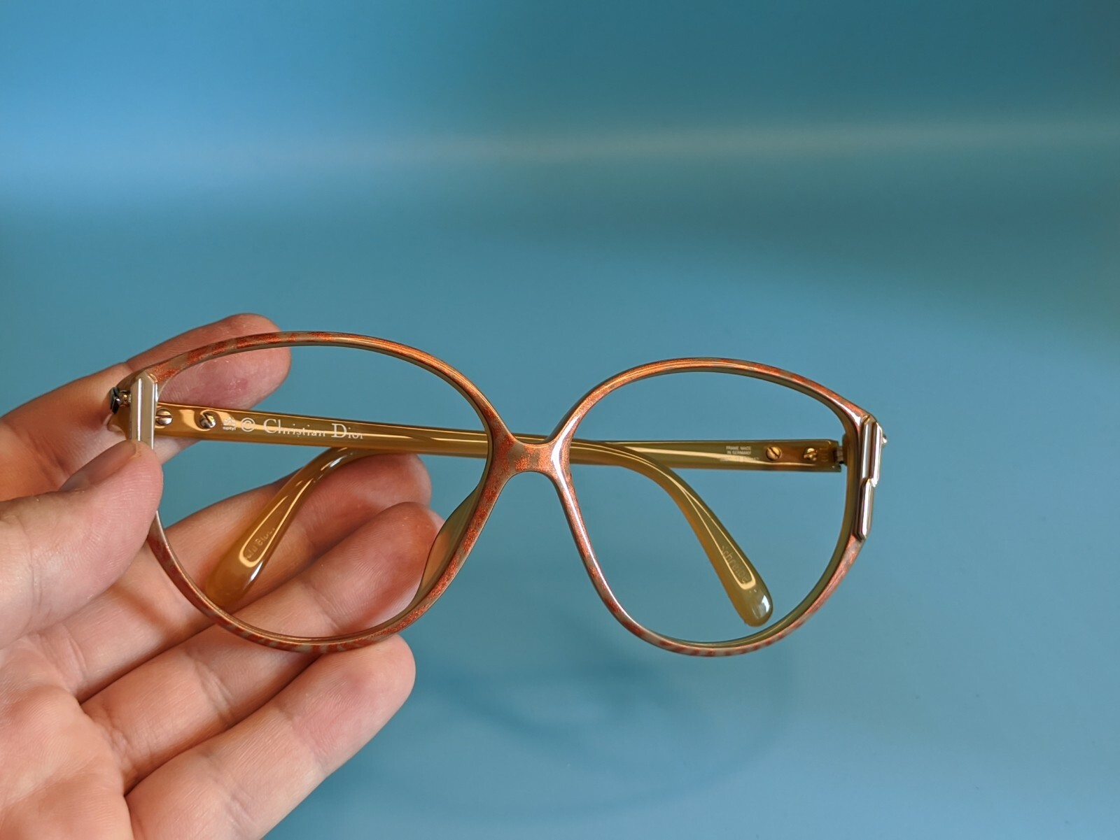 VINTAGE CHRISTIAN DIOR 2307 RECTANGULAR EYEGLASSE… - image 9