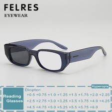 Oval Photochromic Reading Glasses Men Women Retro Full Frame Outdoor Sunglasses