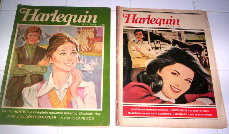 2 HARLEQUIN ROMANCE MAGAZINEs Vintage 1976 Vol.4 NO. 5 & 1977 V. 5 #4