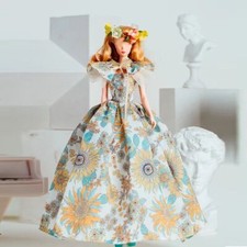 Floral Princess Wedding Dress 1/6 Doll Clothes Evening Party Gown Outfits 11.5"