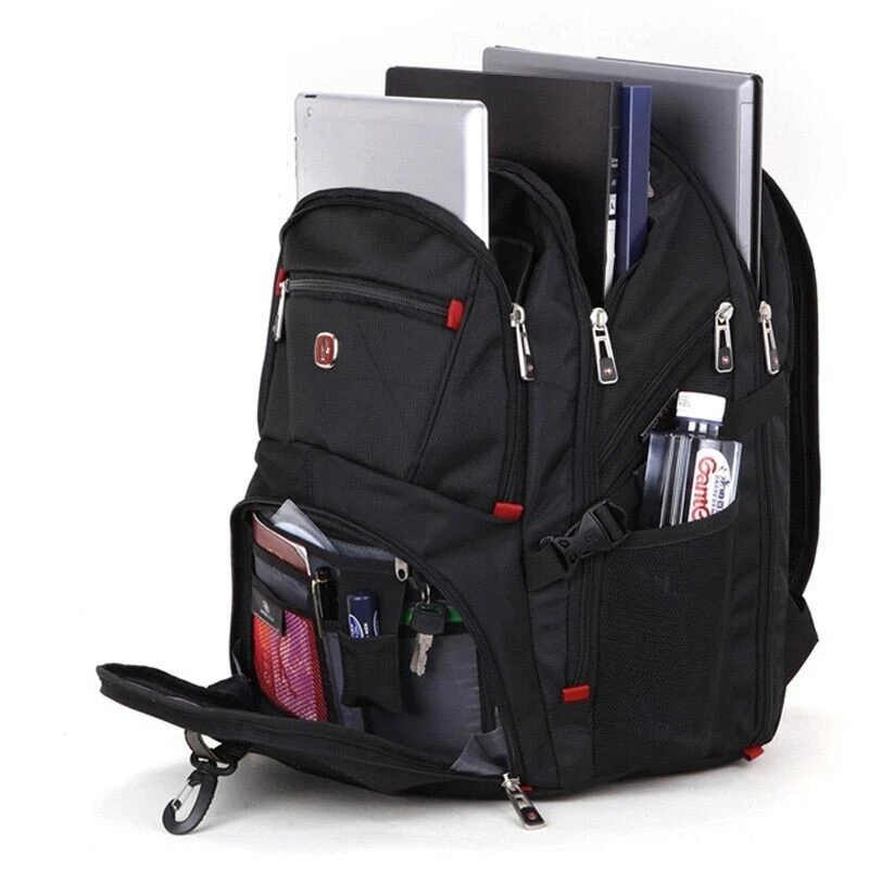 17.1IN Laptop Backpack Notebook Bag Rucksack Backpack Traveling Bag Black - Image 2 of 4