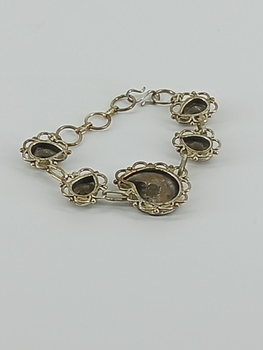2 Sterling Silver Ammonite Bracelets - Picture 5 of 6