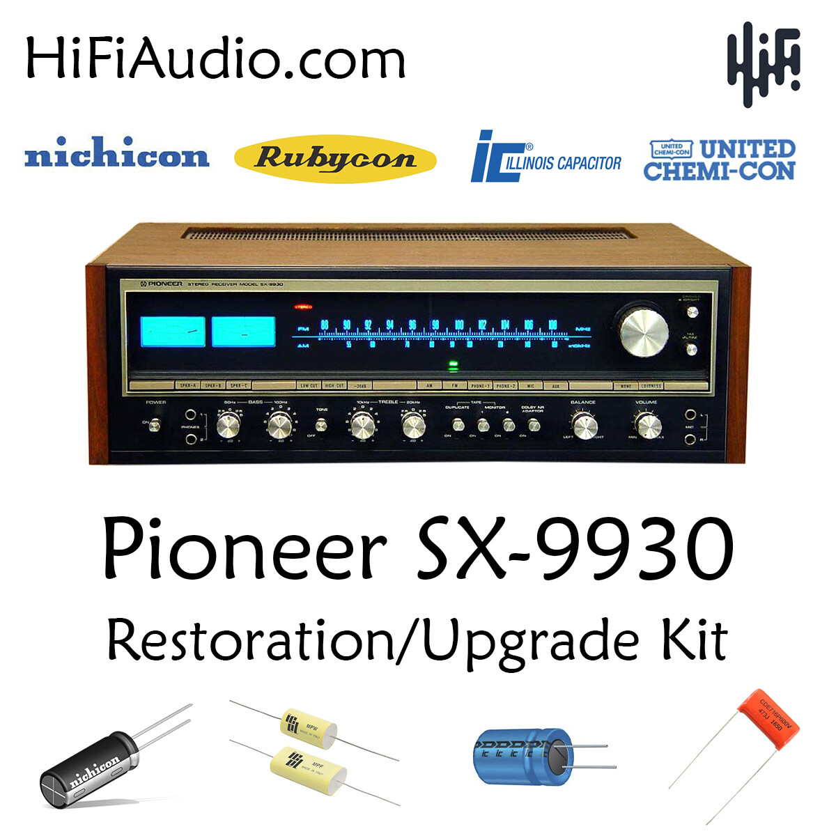Original Pioneer SX-1010 / SX-939 / SX-9930 Small Knob (Bass