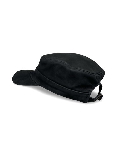 Herren Basecap Echt Leder Schildmütze Mützen Kappe Baseball Cap schwarz Nubuk - Bild 4 von 7