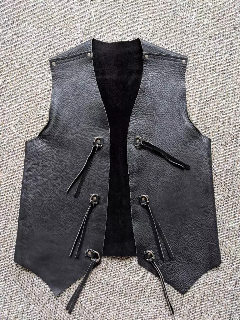 Cowhide vest cheap